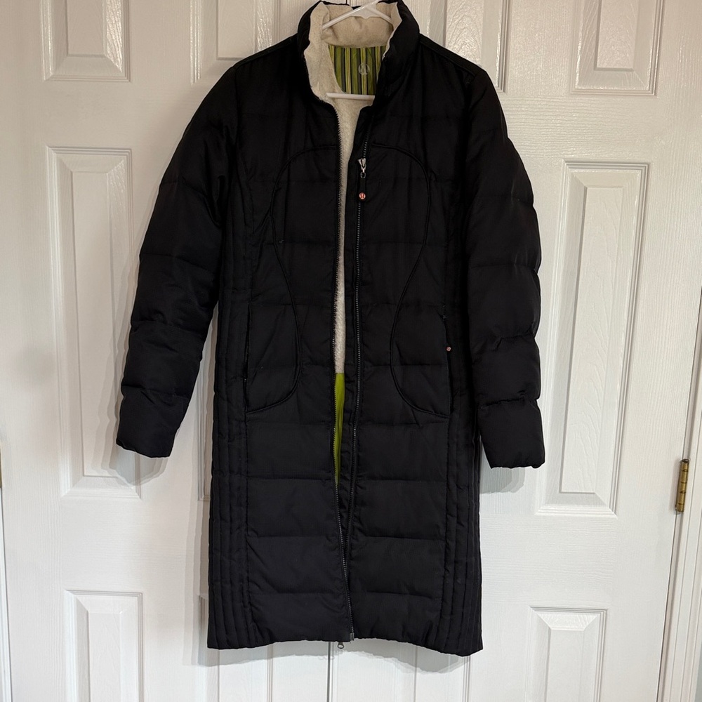Lululemon Down Black Long Puffer Jacket